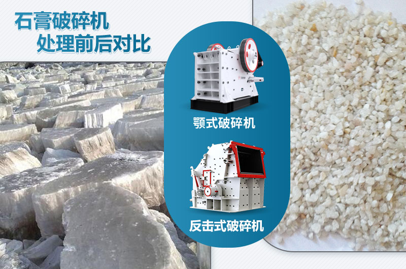 石膏破碎機對應(yīng)產(chǎn)量是多少噸？設(shè)備型號參數(shù)表