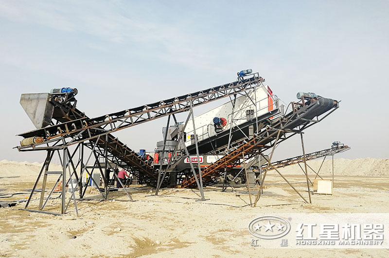 鋼筋混凝土破碎用什么機器？建筑垃圾移動破碎站剛剛好